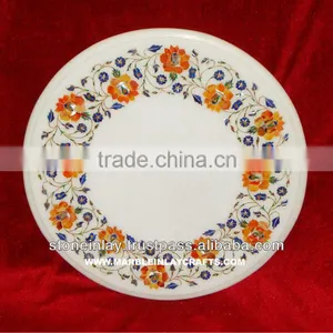 Marquetry Marble Inlay Table Top Pietra Dura Table Top thumbnail-1