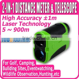 Laser Distance Meter 6X Telescope 900m Range Finder Golf Measurer Monocular thumbnail-1