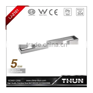 SUS304 Stainless Steel Surface Treatment Brushed Polishing Bathroom Towel Bar thumbnail-1