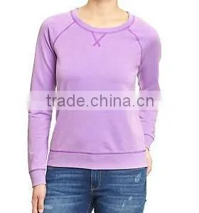 Factory Price Wholesale Women Plain Hoodies Crew Neck Hoodies Sweatshirt thumbnail-1