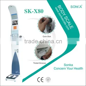 SK-X80 With Thermal Printer Automatic Cutting Paper Human Body Weighing Scale thumbnail-1