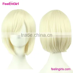 Short Straight Cosplay Bob Style Wigs in Stock thumbnail-2