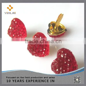 10mm Metal Heart Brads thumbnail-1
