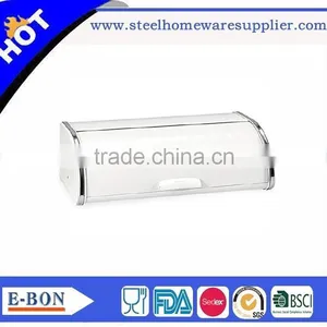 High Quality Stainless Steel White Ceramic Bread Bin thumbnail-2