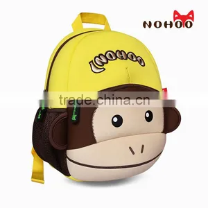 Double Shoulder Kids Backpack School Bag Monkey Design Backpack Cheap Girls School Backpack thumbnail-3