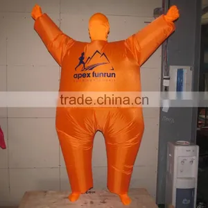 DJ-CO-117 Inflatable Clothing Suit Funny Colorful Halloween Costume Orange Jumpsuit thumbnail-6