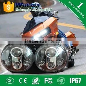 Newest Motorcycle Projector Daymaker LED Headlight Harley Road Glide thumbnail-2