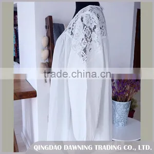 Fashionable Embroidered White Cotton Nightdress/Dressing Gown thumbnail-5