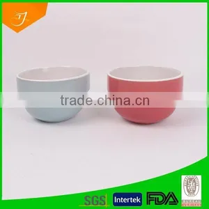 2 Tone Solid Color Stackable Bowls thumbnail-1