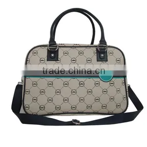 2016 Hot High Quality Quilted Fabric Floral Fashion Fancy Hipster Women Sport Travel Bag thumbnail-1