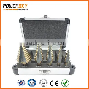 5pcs Step Drill Bit Set Hss Cobalt Multiple Cut Hole 50 Sizes Step Drill Case thumbnail-1