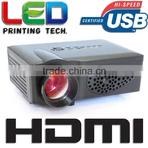 1500 Lumens LED Projector Mini Pico Portable Proyector Support 1920*1080 Projector TV,AV,VGA,USB & SD HDMI Projector Wholesale thumbnail-1