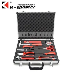 K-Mastet Factory Direct Sales 10 Pcs High Quality Household Hand Tool Set Aluminum Alloy Tool Box thumbnail-1