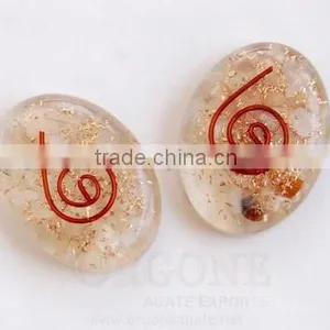 Moon Stone Orgone Energy Oval | Orgone Oval India | Wholesale Orgone Cabachons thumbnail-1