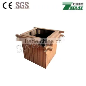 Teak Wpc Flower Pot thumbnail-3