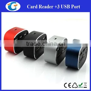 Usb2.0 Hub Combo Card Reader With Led Logo thumbnail-3