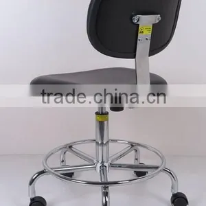 ESD Chair Anti Static Chair Lab Chair PU Leather Chair thumbnail-3
