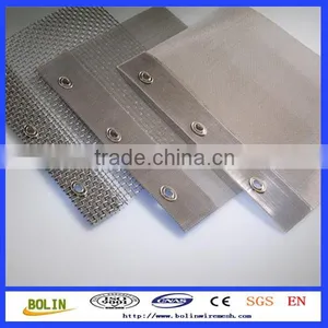 (factory)black Coated 316 Bulletproof Security Wire Mesh Door Screen thumbnail-1