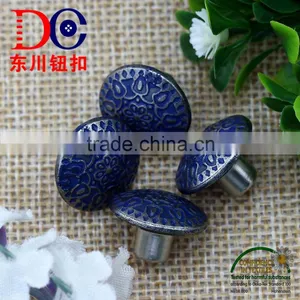 Fashion Design Custom Round Zinc Alloy Metal Jeans Button for Jean Garment thumbnail-6