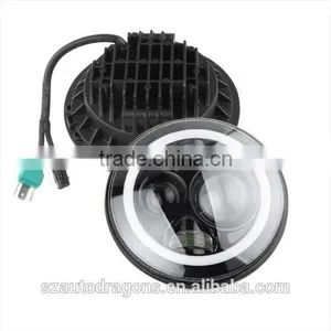 Jeep Wrangler JW JK CJ TJ LED Fog Headlamp Headlight Truck-Lite 27270C 7" Round thumbnail-5