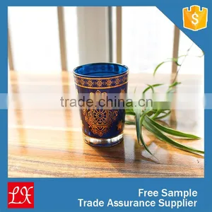Decal Copper Glass Candle Cup Candle Holder thumbnail-5