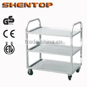 Shentop 2014 Newest Hotel/Restaurant/School Kitchen Stainless Steel Three Layer Dining Car Dining Trolley STJCFC-03 thumbnail-1
