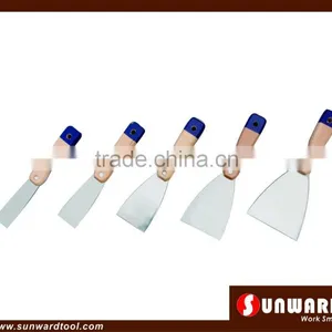 Waxed Wooden Handle Putty Knife With Blue Tail thumbnail-1