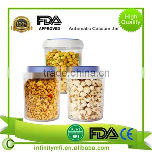 Automatic Vacuum Jar Food Storage and Organization Sets Round Canister Set thumbnail-2