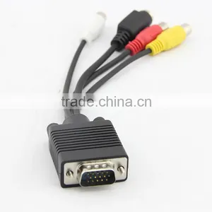 Super Quality Db15 Video Convert Vga Cable to Rca thumbnail-1