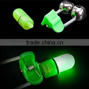 Hot!!LED Night Fishing Bite Bait Alarm Twin 2 Bells Light Rod Tip Clip Alert Ring/led Light Alarm Bell With Light Fishing Tool thumbnail-2