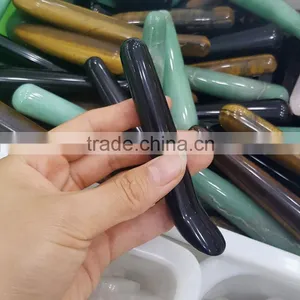 Natural Obsidian Stones Dim Mak/Facial Massage Sticks thumbnail-1