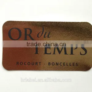 Gold Colour pu Printed Label thumbnail-1