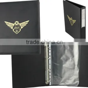 A4 Black Leather Military Folder thumbnail-1