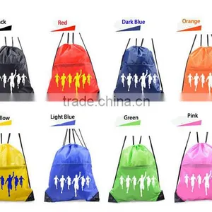 Cheap Polyester Nylon Non Woven Cotton Drawstring Bag thumbnail-6