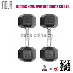 Rubber Hex Dumbbells thumbnail-1
