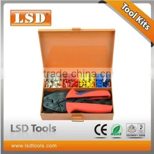 LSD Good Quilty Tool Kit Sets Professional for Crimping Cable Ferrules L-056TH Combination Tools in Metal Box thumbnail-1