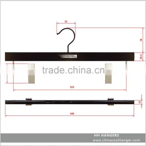 High Quality Wooden Bottom Hanger Pants Hanger for Wholesale thumbnail-2