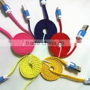 1M 3FT Fabric Nylon Data Cord for Samsung Galaxy S4 S3 Note2 thumbnail-1