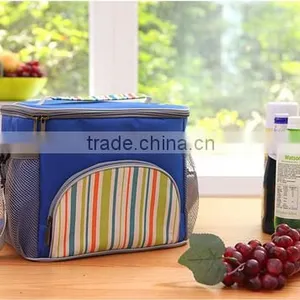 Promotional 600D Striped Cooler Bags W/ Strap thumbnail-1