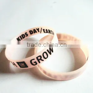 2014 Fashionable and Popular Chain Silicon Bracelet With Ribbon,silicone Wristbands thumbnail-2
