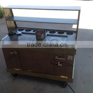 Frozen Yogurt Fruit Ice Cream Rolls Making Machine With Real Fruit thumbnail-3