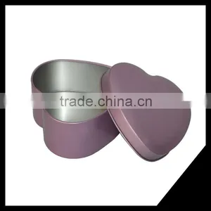 Metal Material Heart-shaped Jewelry Box Storage/Candle Tin Box thumbnail-3