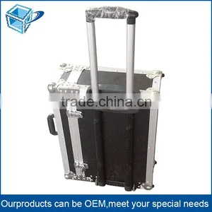 Small MOQ 1 pc Customized Outdoor Aluminum Profile Wooden Flight Case With Wheels thumbnail-6