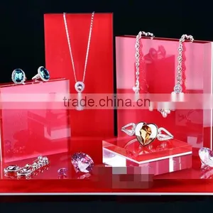 Fancy Colorful Centerpiece Acrylic Jewelry Display Block / Rook / Stand thumbnail-2
