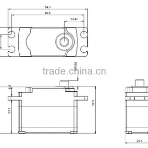 Low-Profile High-Speed High-Torque Servo K-power HC1510 60g/15kg/0.11s/7.4V thumbnail-6