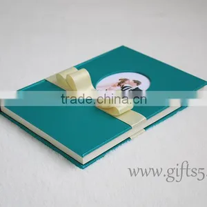 Unique Wedding Guest Book With Ribbon Bow thumbnail-2