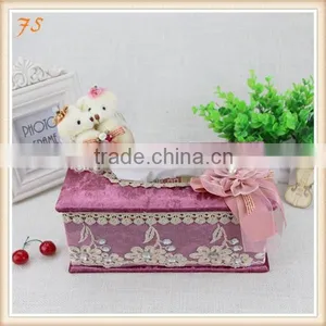 Cute Bear Velvet Tissue Box thumbnail-1