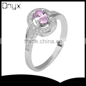 925 Sterling Silver Women Fashion Prong Setting Ring With Purple Zircon thumbnail-1