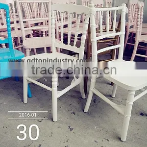 Children's White Wood Chairs With Padded Seat thumbnail-1