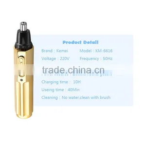 Kemei6616 Modern Design Professional Nose & Ear Trimmer Electric Rechargeable Nose Trimmer for Men and Women thumbnail-2